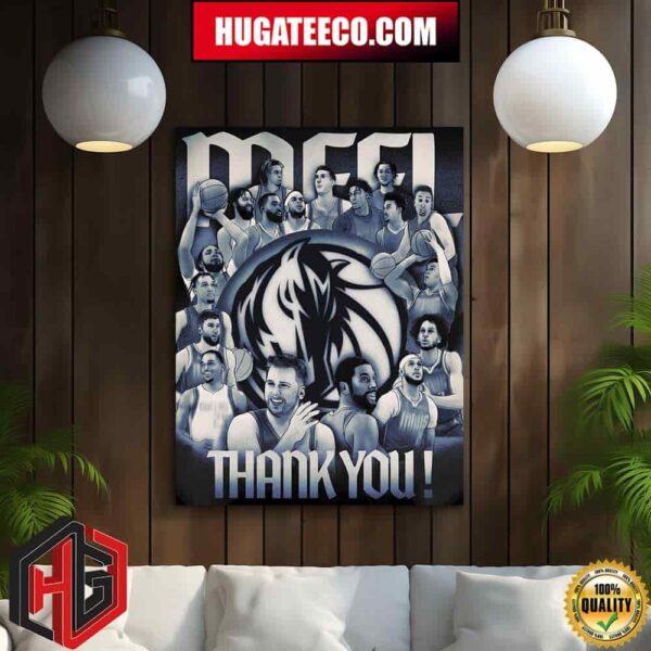 What A Season Mffls Thank You For Being On This Ride With Dallas Mavericks One For Dallas Home Decor Poster Canvas