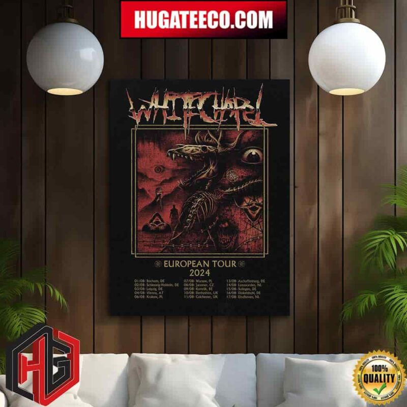 Whitechapel European Summer Tour 2024 Schedule List Home Decor Poster Canvas