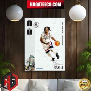 With The 4th Pick Of The 2024 NBA Draft The San Antonio Spurs Select Stephon Castle Home Decor Poster Canvas