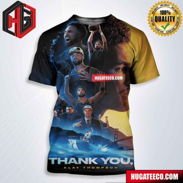 13 Years Four Championships Countless Iconic Moments Thank You For Everything Klay Thompson Golden State Warriors All Over Print Shirt