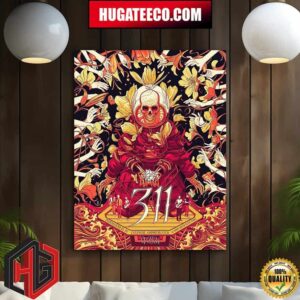311 Three Eleven Band Merch Poster In Indianapolis In Everwise Amphitheater At White River State Park On 07 23 2024 Home Decor Poster Canvas