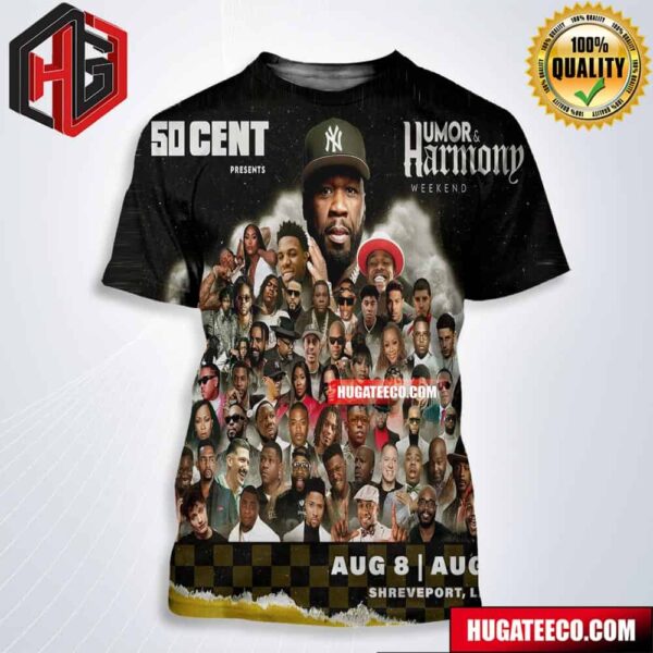 50 Cent Humor And Harmon Weekend On Aug 8-10 Shreveport La All Over Print Shirt