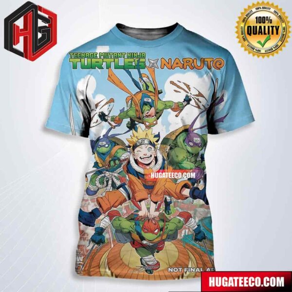 A Teenage Mutant Ninja Turtles X Naruto Comic Will Release In October Cover Art By Jorge Jimenez All Over Print Shirt
