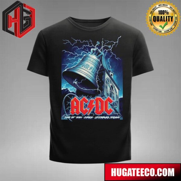 AC DC PWR Up Tour 2024 On June 29th Zurch Letzigrund Stadium T-Shirt