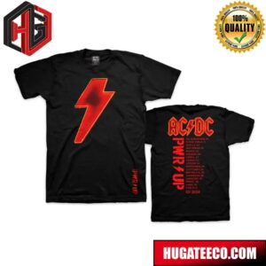 ACDC PWR UP Tour EU 2024 Two Sides T-Shirt