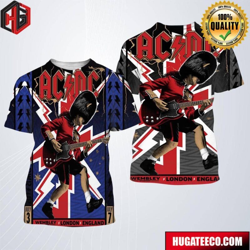 ACDC PWR Up London Tour 2024 Poster At Wembley Stadium In England On ...