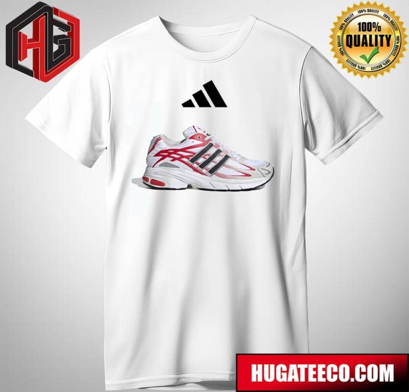 Adidas Cushion 3 Cloud White Core Black Better Scarlet Sneaker T-Shirt