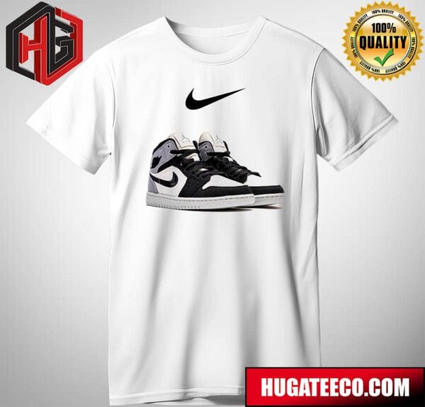 Air Jordan 1 Mid SE Light Steel Sneaker T-Shirt