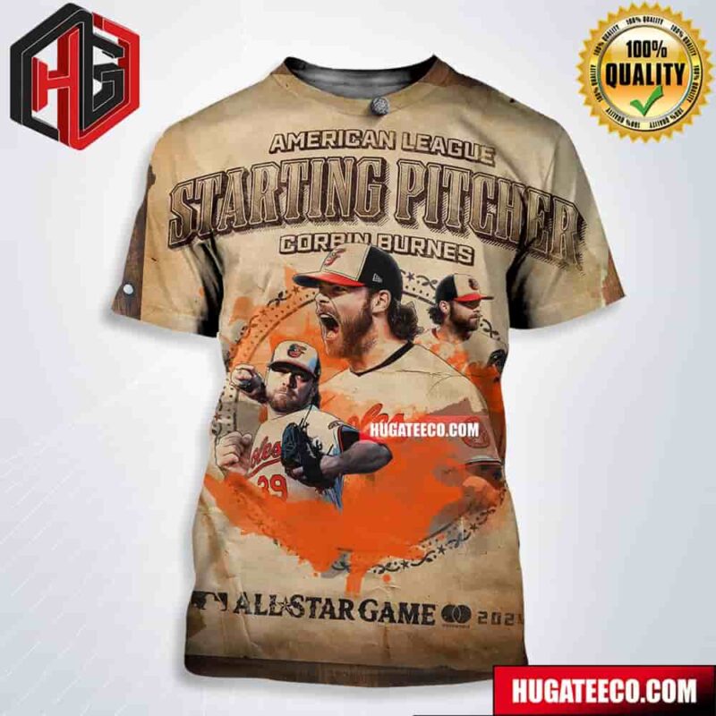 American League Starting Pitcher Baltimore Orioles Corbin Burnes MLB All Star Game 2024 All Over Print Shirt