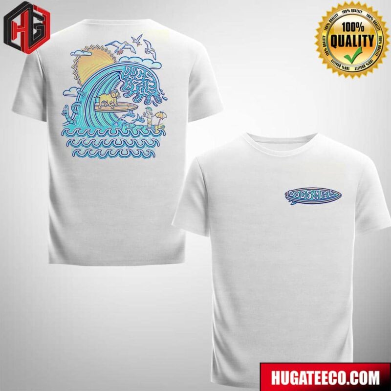 Andrew Sax X Dogs In A Pile The Peach At The Beach Dog Pound Two Sides Merchandise T-Shirt
