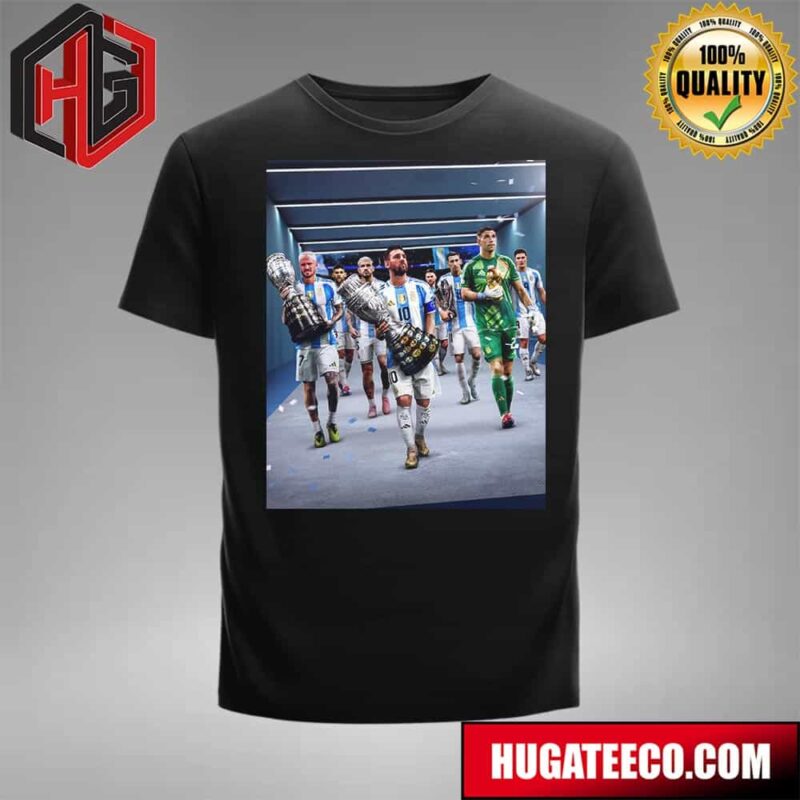 Back-To-Back Copa America Wins For Argentina 2024 Congratulations Champions T-Shirt