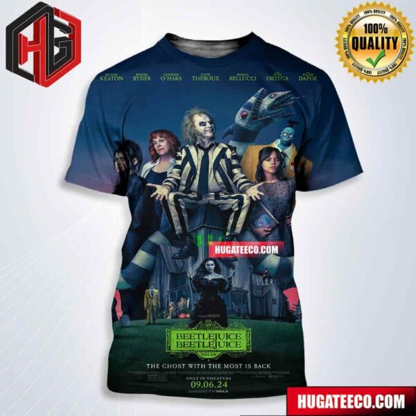 Beetlejuice Beetlejuice The  Ghost With The Most Is Back Only In Theaters September 6 Warner Bros Pictures All Over Print Shirt