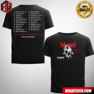Behemoth O Father O Satan O Svmmer Plus Special Guset Tastement Schedule List Two Sides T-Shirt