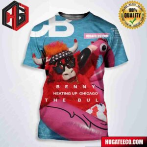 Benny The Bull Heating Up Chicago CB Newspaper 2024 All Over Print Shirt