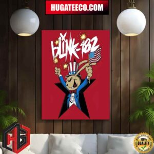 Blink-182 Happy Fourth Of July Home Decor Poster Canvas
