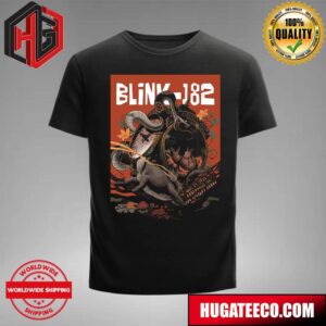 Blink-182 Poster For Their Gig At Greenville Sc July 29 2024 Bon Secours Arena One More Time Tour T-Shirt