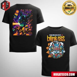 Blink-182 Show At T-Mobile Arena In Las Vegas Nevada One More Time Tour Event Poster On July 3 2024 Two Sides T-Shirt