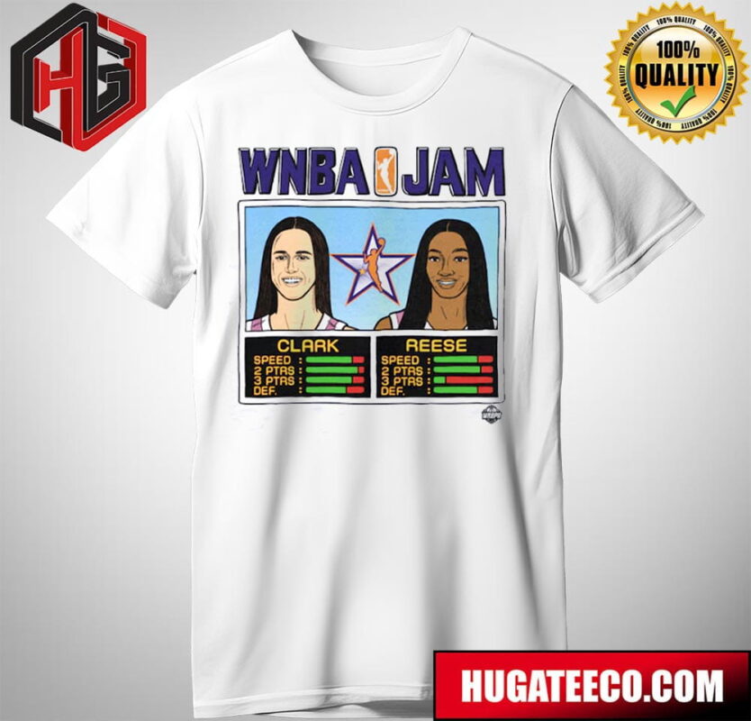 Caitlin Clark And Angel Reese Homage Unisex 2024 Wnba All-Star Game Name And Number Merch T-Shirt