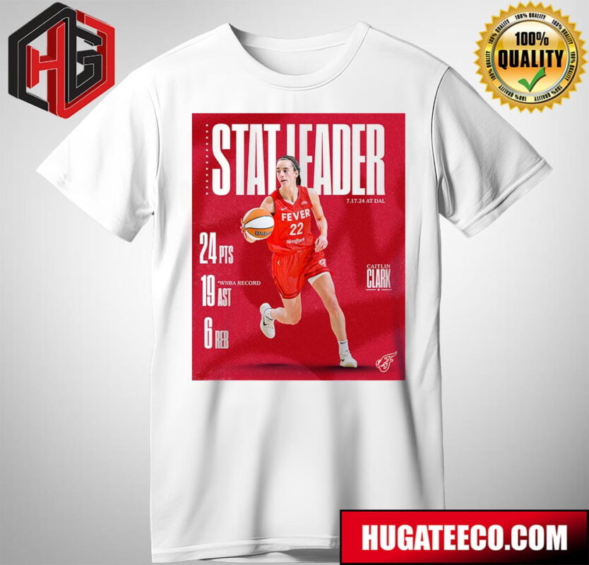 Caitlin Clark Made History On 7 17 2024 With The Dynamite Double-Double At Dallas WNBA Record T-Shirt