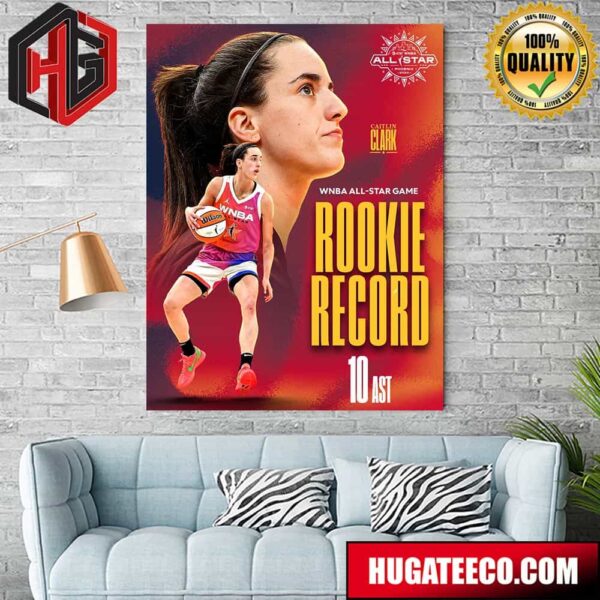 Caitlin Clark Set A WNBA All-Star Game Rookie Record With 10 Assists Poster Canvas
