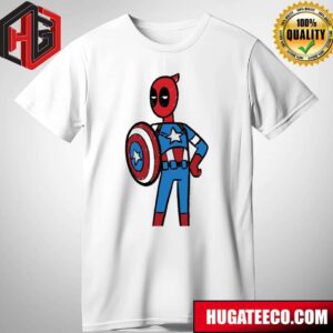 Captain Deadpool America Funny T-Shirt