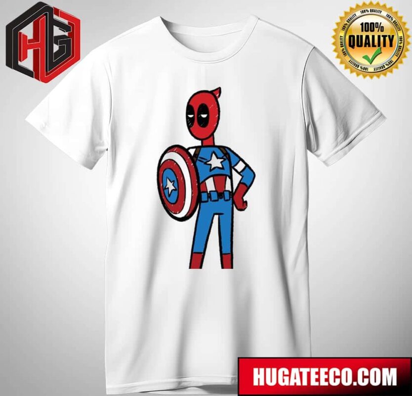 Captain Deadpool America Funny T-Shirt