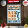 Charley Rocket Texas 10 Dollar Cowboy Tour With Special Guest Starting Sep 3rd At 713 Music Hall In Houston Tx Home Decor Poster Canvas