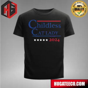 Childless Cat Lady 2024 Election Kamala Harris T-Shirt
