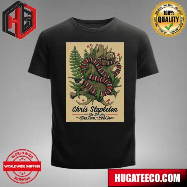 Chris Stapleton Featuring The Honchos With Allen Stone And Nikki Lane Show July 26 2024 At Rv Inn Style Resorts Amphitheater In Ridgefield Washington Merch Unisex T-Shirt