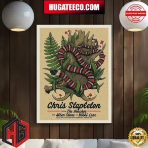 Chris Stapleton Featuring The Honchos With Allen Stone And Nikki Lane Show July 26 2024 At Rv Inn Style Resorts Amphitheater In Ridgefield Washington Poster Canvas