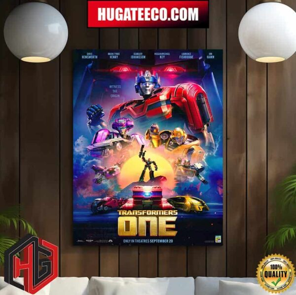 Comic-Con Poster For Transformers One From Cybertron To Sdcc Only In Theaters September 20 Home Decor Poster Canvas