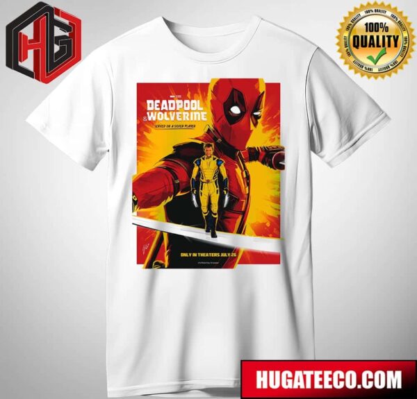 Deadpool And Wolverine Marvel Studios Served On A Sliver Platter Only On Theaters July 26 Illustrate By Rico Jr T-Shirt