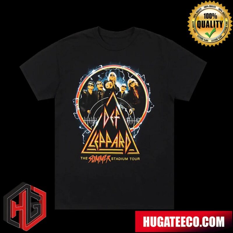 Def Leppard Merch The Summer Stadium Tour 2024 Two Sides T-Shirt