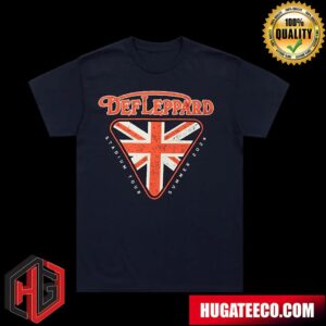 Def Leppard Merch Union Jack Summer Stadium Tour Two Sides T Shirt
