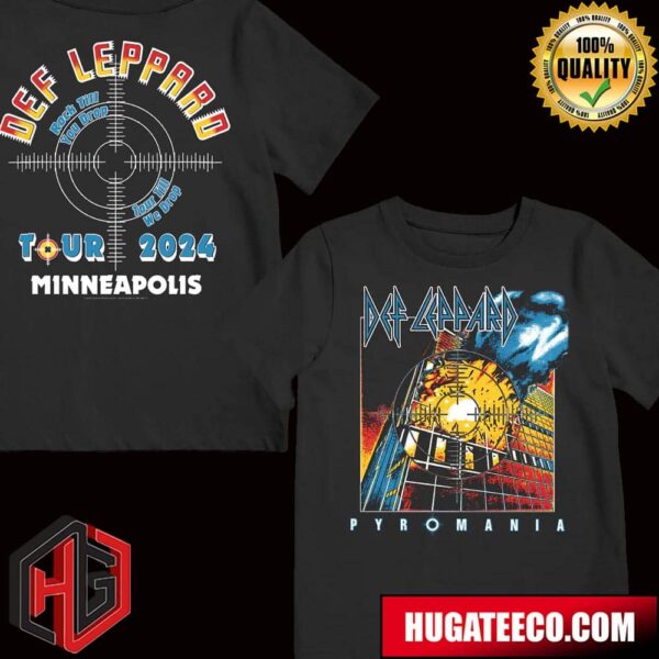 Def Leppard Pyromania Rock Till You Drop Tour Till We Drop Tour 2024 Minneapolis T-Shirt