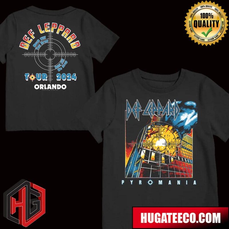 Def Leppard Pyromania Rock Till You Drop Tour Till We Drop Tour 2024 Orlando T-Shirt