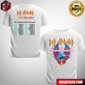 Def Leppard Summer Stadium Tour 2024 Timeline Two Sides Merch T-Shirt
