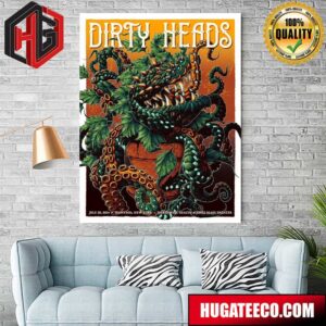 Dirty Heads Merch Poster Northwell Health At Jones Beach Theater in Wantagh New York On July 20 2024 Poster Canvas