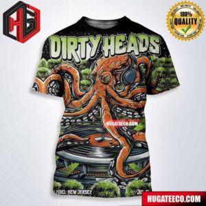 Dirty Heads Show Hoolmdel New Jersey On Jul 12 2024 All Over Print Shirt