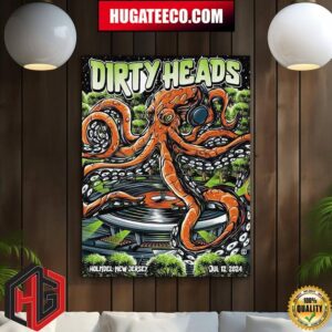 Dirty Heads Show Hoolmdel New Jersey On Jul 12 2024 Home Decor Poster Canvas