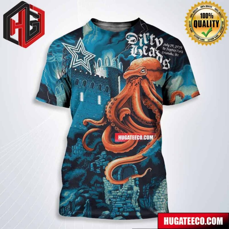 Dirty Heads Shows In Roanoke Va On July 24 2024 All Over Print Shirt