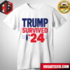 Donald Trump Fight Election 2024 US Flag  T-Shirt