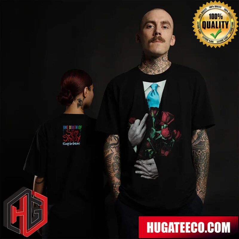 Eminem The Death Of Slim Shady Coup De Grace Middle Finger Merchandise T-Shirt