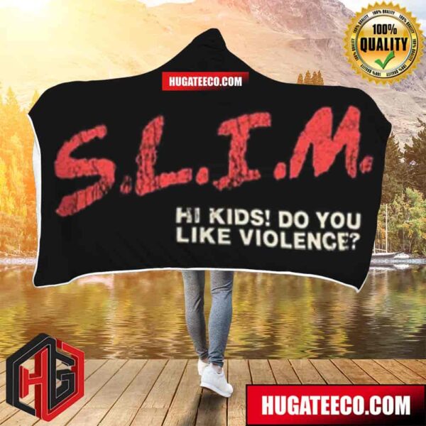 Eminem The Death Of Slim Shady Coup De Grace Slim Hi Kids Do You Like Violence Merch Hooded Blanket