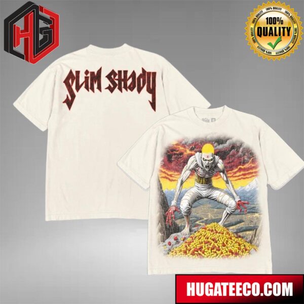 Eminem’s The Death of Slim Shady Album Pills Limited Edition Merchandise All Over Print T-Shirt