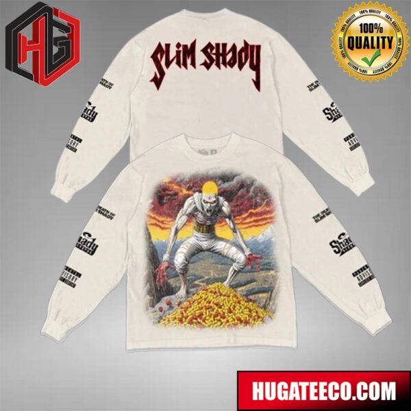 Eminem’s The Death of Slim Shady AlbumLimited Edition Merchandise Long Sleeve All Over Print T-Shirt