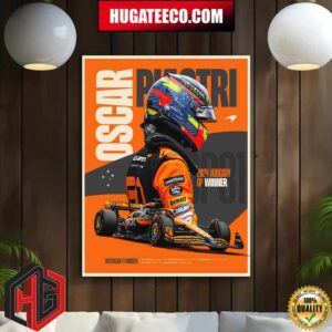 First F1 Win For Oscar Piastri 2024 Hungarian Gp Australian F1 Winners Home Decor Poster Canvas