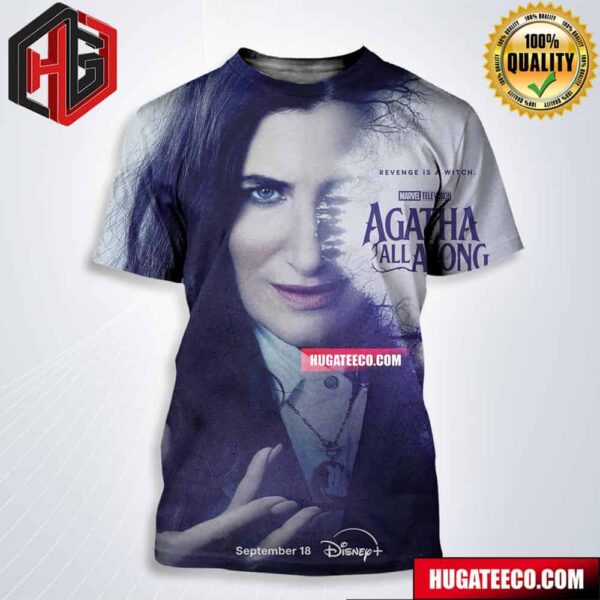 First Poster For Agatha All Along  Releasing On September 18 On Disney All Over Print Shirt