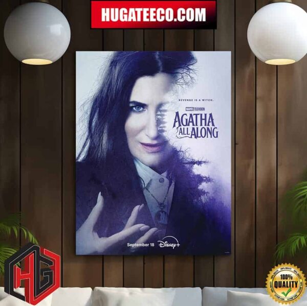 First Poster For Agatha All Along  Releasing On September 18 On Disney Home Decor Poster Canvas