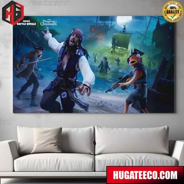 Fortnite Battle Royale X Disney Pirates Of The Caribbean Home Decor Poster Canvas